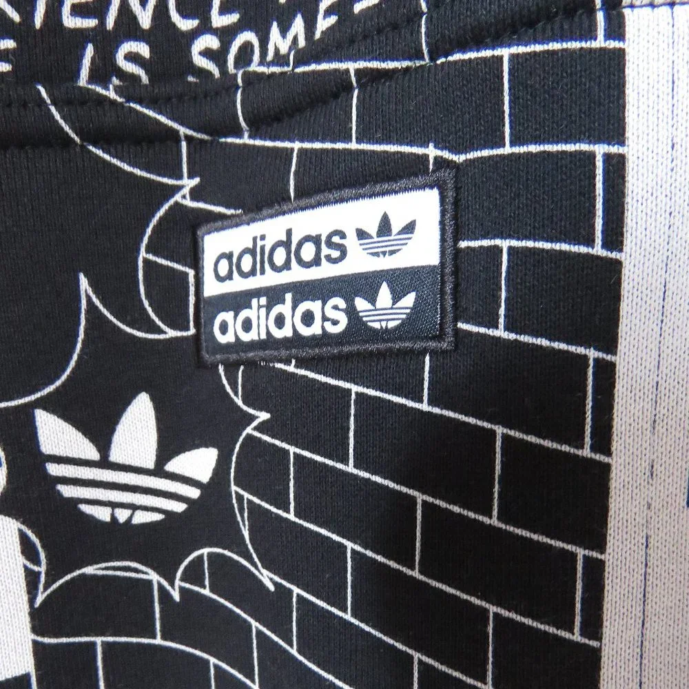 Adidas R.Y.V. Graphic Hoodie by Patrick Kyle GN3345 L Black White NWT Ra…